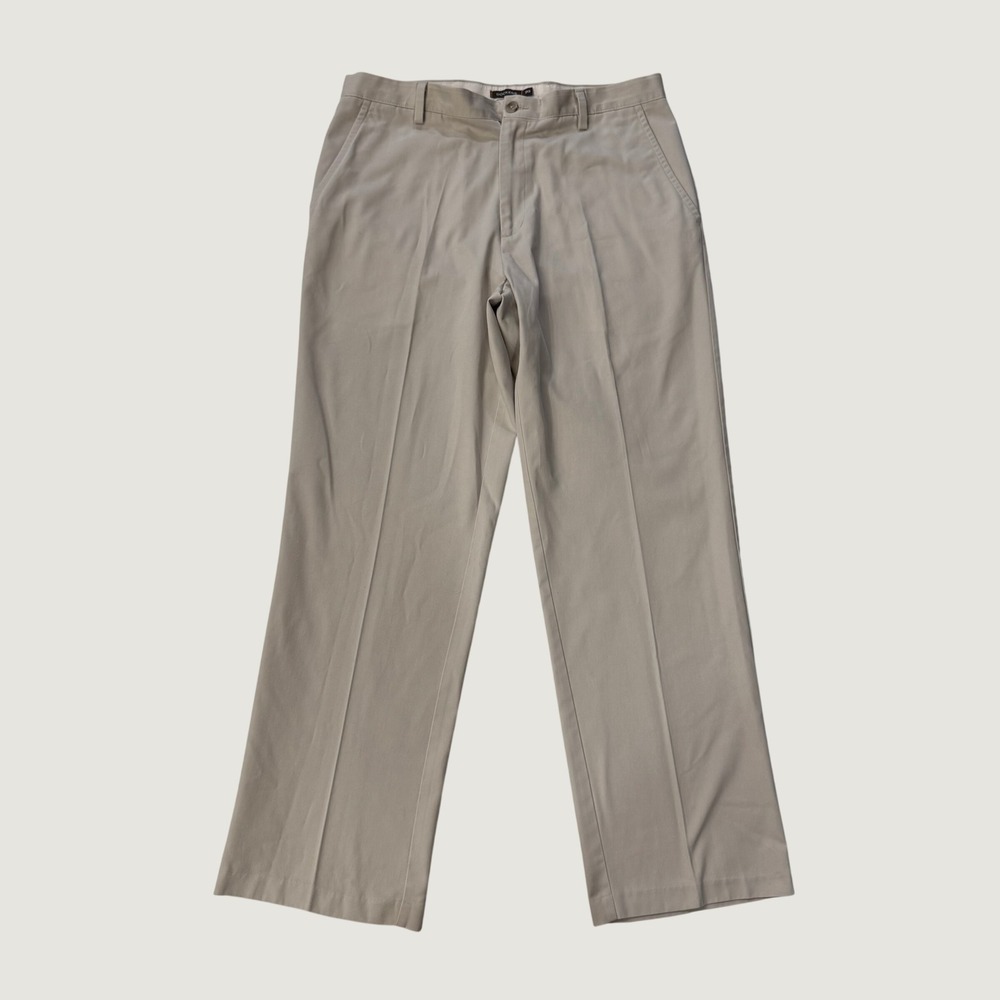 Dockers D3 Classic Fit Khaki Pants Mens 36x32 Beige Flat Front Chino Trousers